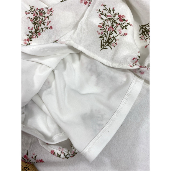 Maurices Sundress Womens XXL White Lace Pink Floral‎ Fairycore Dainty Feminine - Picture 12 of 13